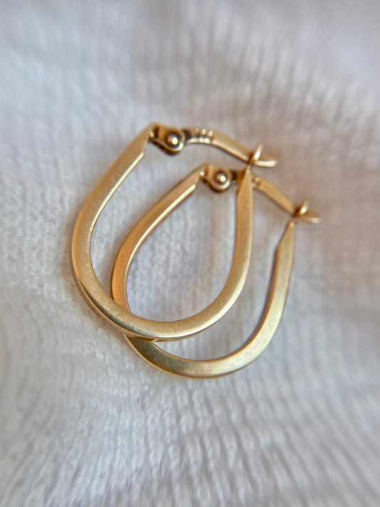 Preloved 9ct Gold Hoop Earrings