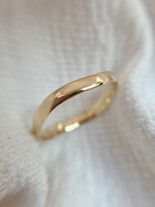 Vintage 9ct Gold Wavy Band