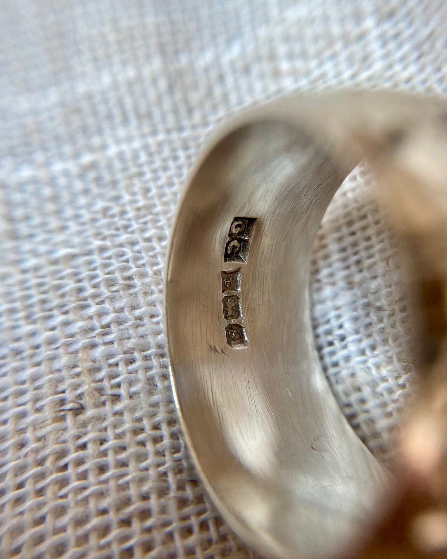 Vintage Silver Floral Cigar Band