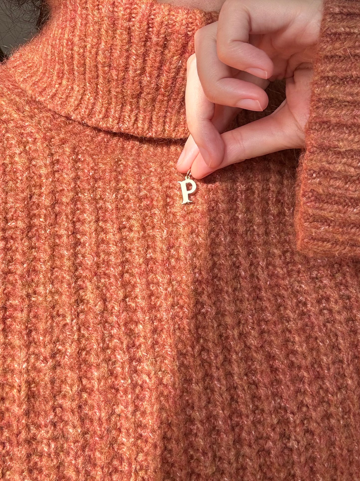 🌟 Preloved 9ct Gold Letter "P" Pendant